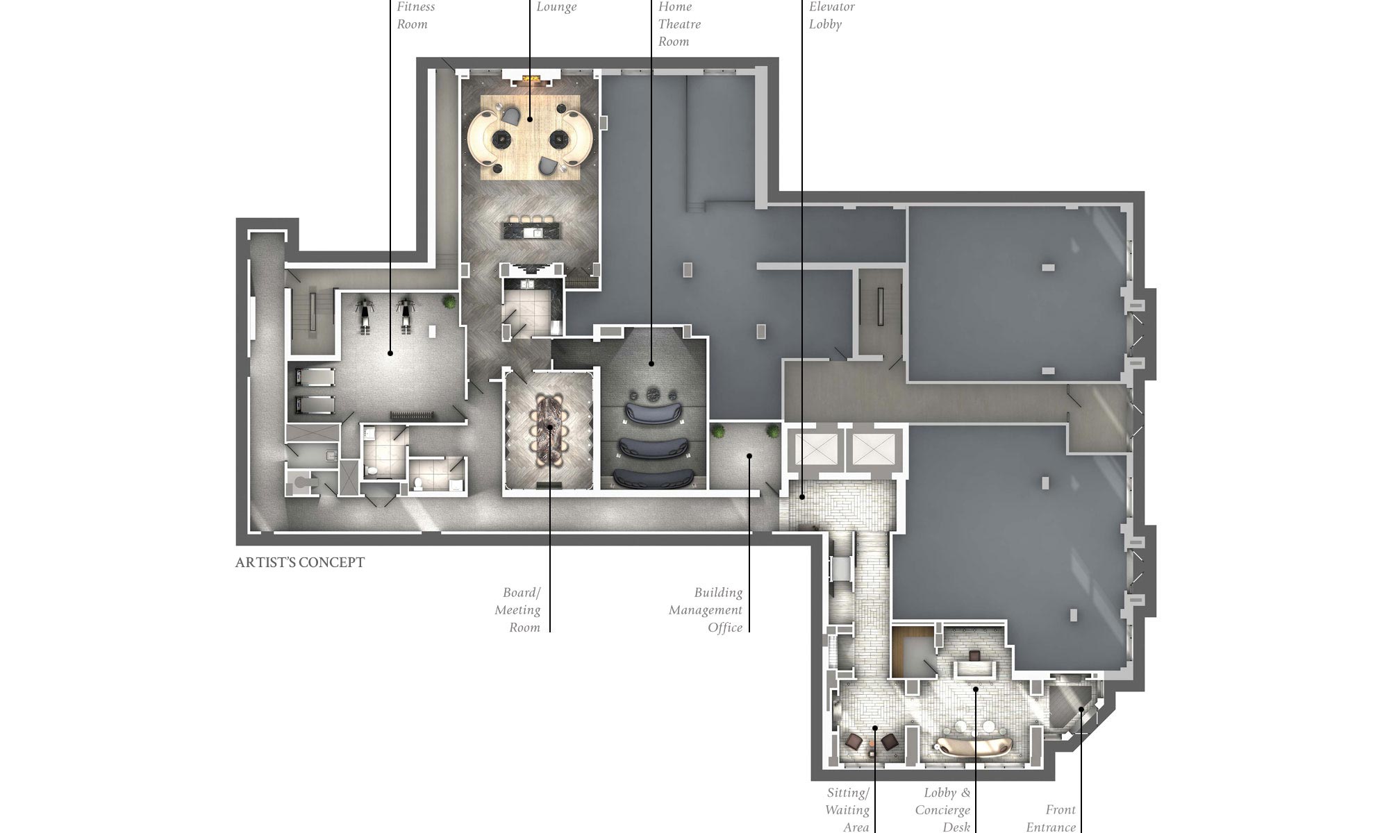 Ground Floor Amenities Plan
